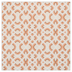 Retro Rainbow Design In Pastel Rust and Desert Fabric