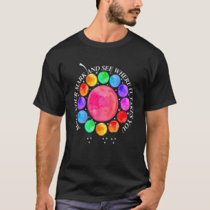 Retro Rainbow Dot Day Make Your Mark See Where It T-Shirt