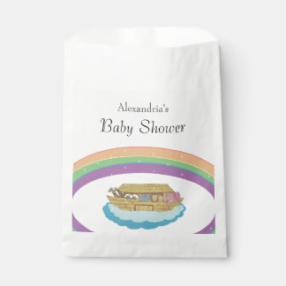 Retro Rainbow Noah's Ark Baby Shower Favour Bags