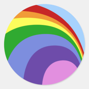 Retro Rainbow Stickers