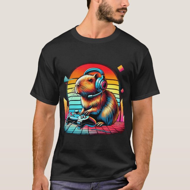 Retro Rainbow Tropical Fish T-Shirt (Front)