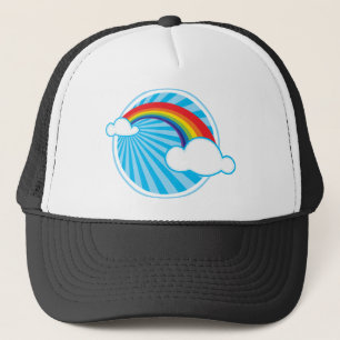 RETRO RAINBOW TRUCKER HAT