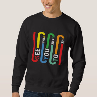 Retro Rainbow Typography T-Shirt, Black tee