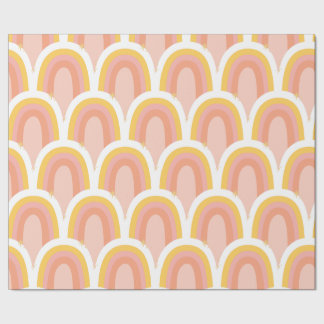 Retro Rainbow Wrapping Paper