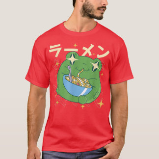 Retro Ramen Frog - Otaku Anime Manga  T-Shirt