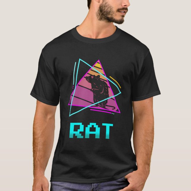 Retro Rat Rats Lover T-Shirt (Front)