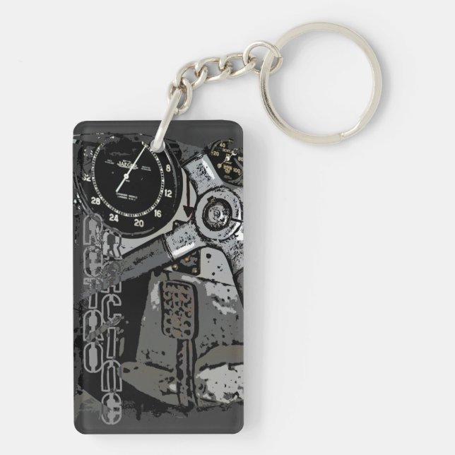 Retro Raycing Key Ring (Back)