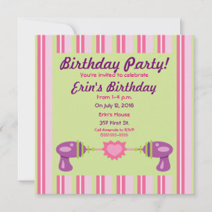 Retro Raygun Love Invitation