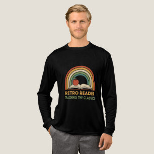Retro Reader Teaching the Classics Vintage 70s Tri-Blend Shirt