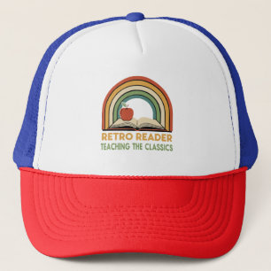  Retro Reader Teaching the Classics   Vintage 70s  Trucker Hat