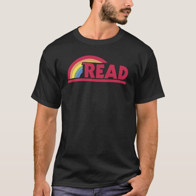 Retro Reading Rainbow Read Parodyeacher retro T-Shirt (Front)