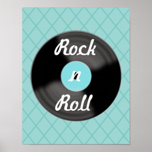 Retro Record Music Wall Art Poster Print Decor