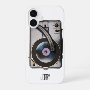 Retro Record Player Vintage Vinyl Lover's  iPhone 16 Case