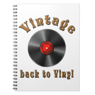Retro record, vinyl, vintage, Oldie Notebook