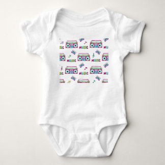 Retro Recorder Tape Seamless Baby Bodysuit