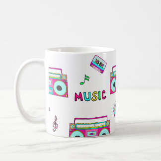 Retro Recorder Tape Seamless Coffee Mug