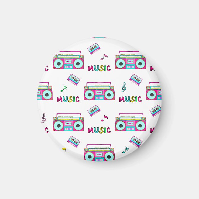 Retro Recorder Tape Seamless Magnet (Front)