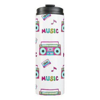 Retro Recorder Tape Seamless Thermal Tumbler