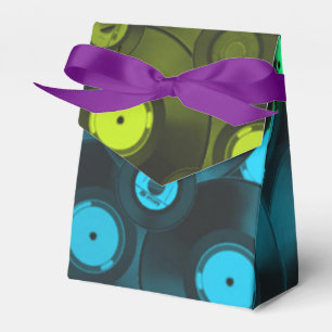Retro Records Neon Colourful Collage Favour Box