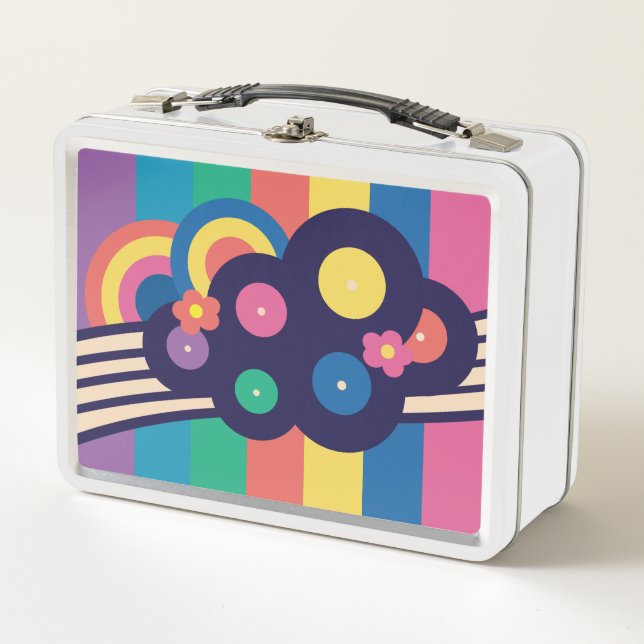 Retro Records Rainbow Lunchbox (Front)