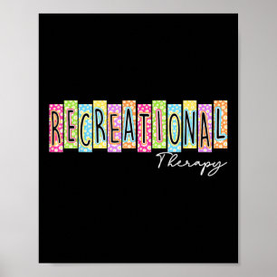 Retro Recreational Therapy Back To School Colourfu Poster