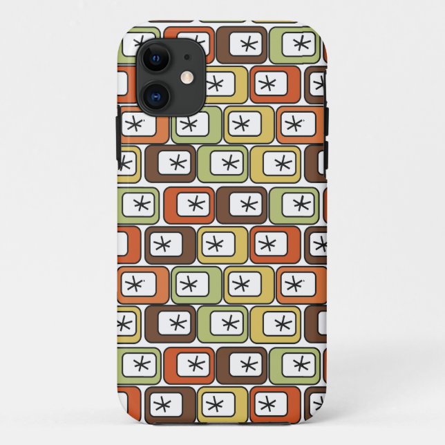 Retro Rectangles with Starbursts 1   Case-Mate iPhone Case (Back)