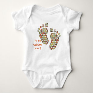 Retro Rectangles with Starbursts  Baby Bodysuit