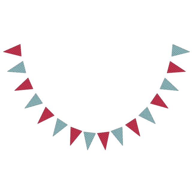 Retro Red and Teal Camper Bunting (All)