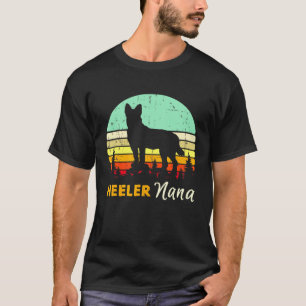 Retro Red Blue Heeler Nana Australian Cattle Dog T-Shirt