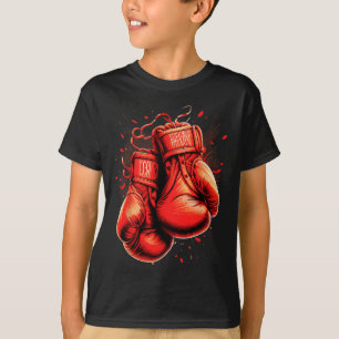Retro Red Boxing Gloves Vintage Boxer T-Shirt