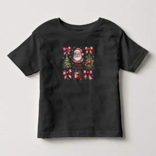 Retro Red Coquette Christmas Cute Xmas Holiday Toddler T-Shirt