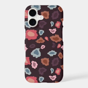 Retro red floral pattern Case-Mate iPhone case