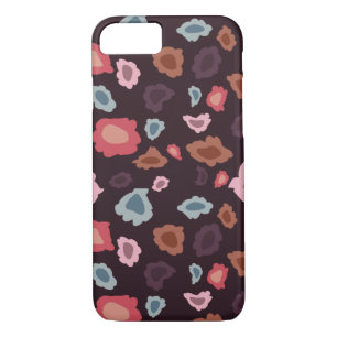 Retro red floral pattern Case-Mate iPhone case