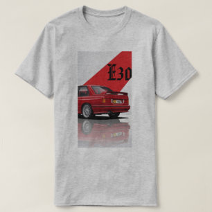 Retro Red German Classic Sports Coupe  T-Shirt