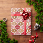 Retro Red Gold Christmas Bauble Decorations Wrapping Paper<br><div class="desc">Retro Red Gold Christmas Bauble Decorations Wrapping Paper Gift Wrap features a retro pattern of pink,  red and gold Christmas decorations. Perfect for gift wrapping Christmas and holiday gifts for family and friends. Created by Evco Studio www.zazzle.com/store/evcostudio</div>