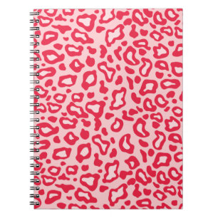 Retro Red Leopard Notebook