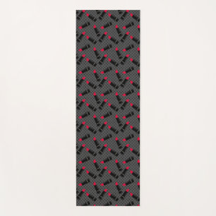 Retro, red lipstick   yoga mat