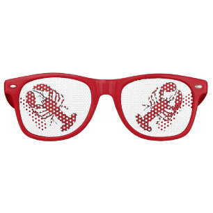 Retro red  lobster rockabilly sunglasses