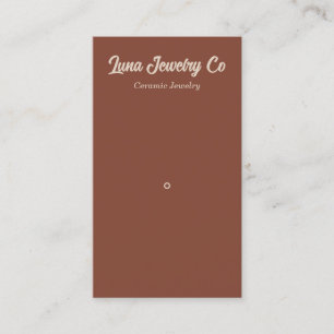 Retro Red Minimal 1 Pin Jewellery Business Card