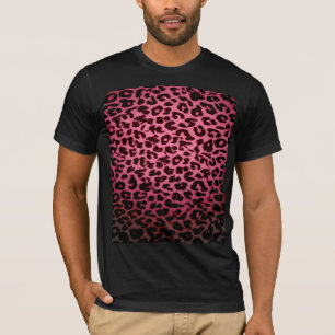Retro red pattern leopard fur texture T-Shirt