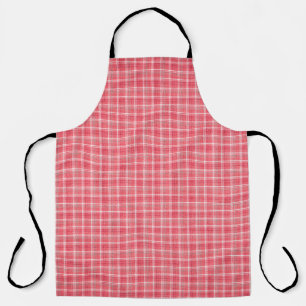 Retro red plaid tartan: seamless pattern. apron