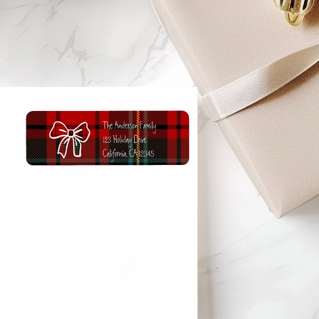 Retro Red Plaid Whimsical Christmas  (Creator Uploaded)