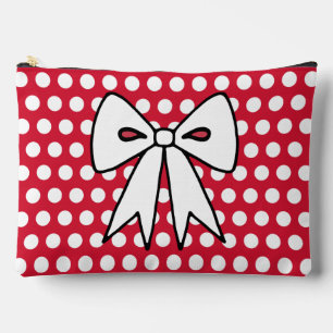 Retro Red Polka Dot Cosmetics Bag Gift