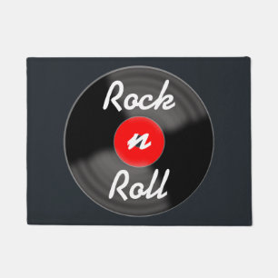 Retro Red Record Doormat 