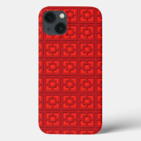 Retro Red Trellis iPhone / iPad case