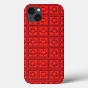 Retro Red Trellis iPhone / iPad case