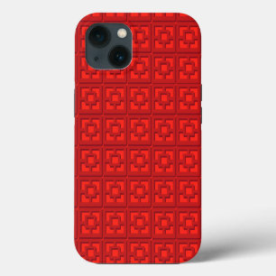 Retro Red Trellis iPhone / iPad case