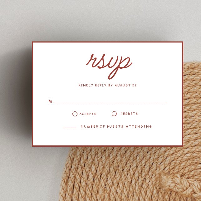 Retro Red & White Wedding RSVP Card (Retro red and white wedding RSVP cards add vintage charm while simplifying replies.)