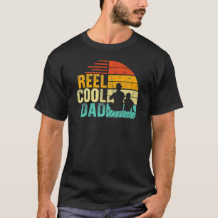 Retro Reel Cool Dad Fishing Dad Joke Fisherman Fat T-Shirt