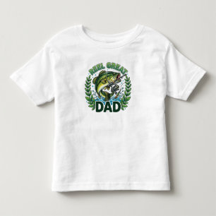 Retro Reel Great Dad Png Fishing Dad Toddler T-Shirt